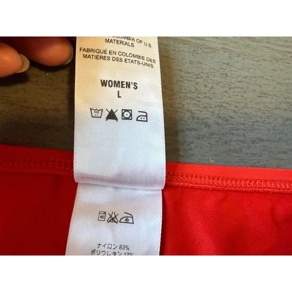 Patagonia Womens Red Bikini Bottom Swim Size L Low Rise Active Swimwear